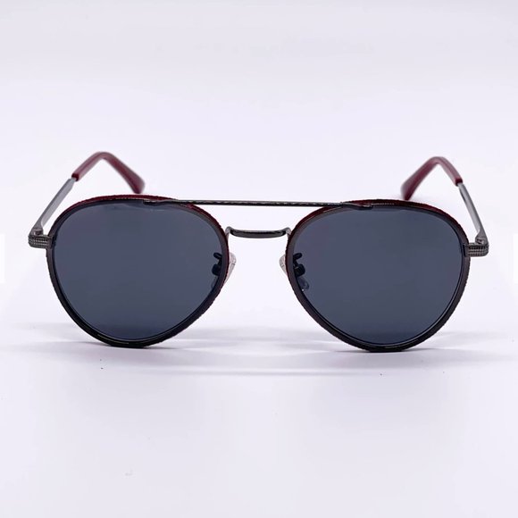 🔥 NEW JIMMY CHOO BURGUNDY METAL UNISEX SUNGLASSES - Picture 3 of 10